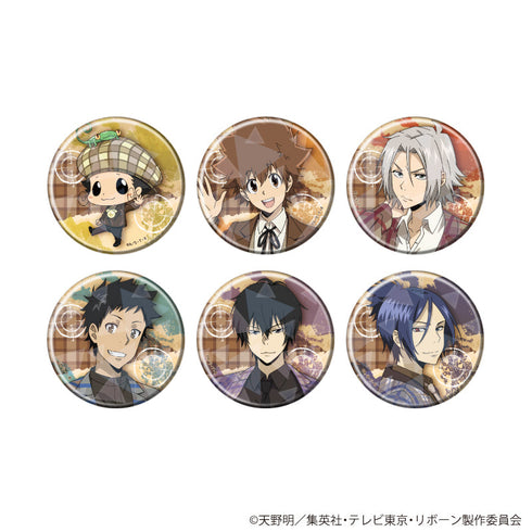 『家庭教師ヒットマンREBORN!』ホログラム缶バッジ(57mm)04/コンプリートセット(全6種)(描き下ろしイラスト)
